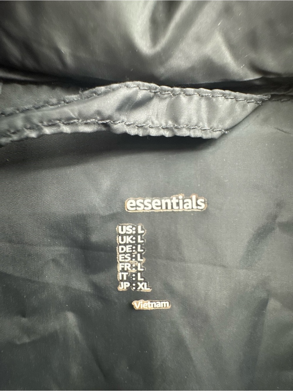 Essentials Gray Puffer Jacket - Picture 2 of 5